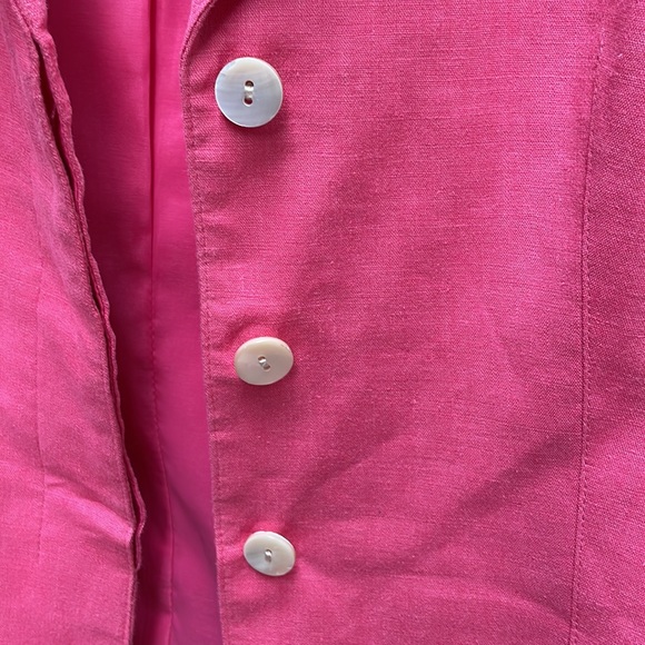 Talbots Pink Coral Spring Blazer Sz Petite 6 - Picture 6 of 11